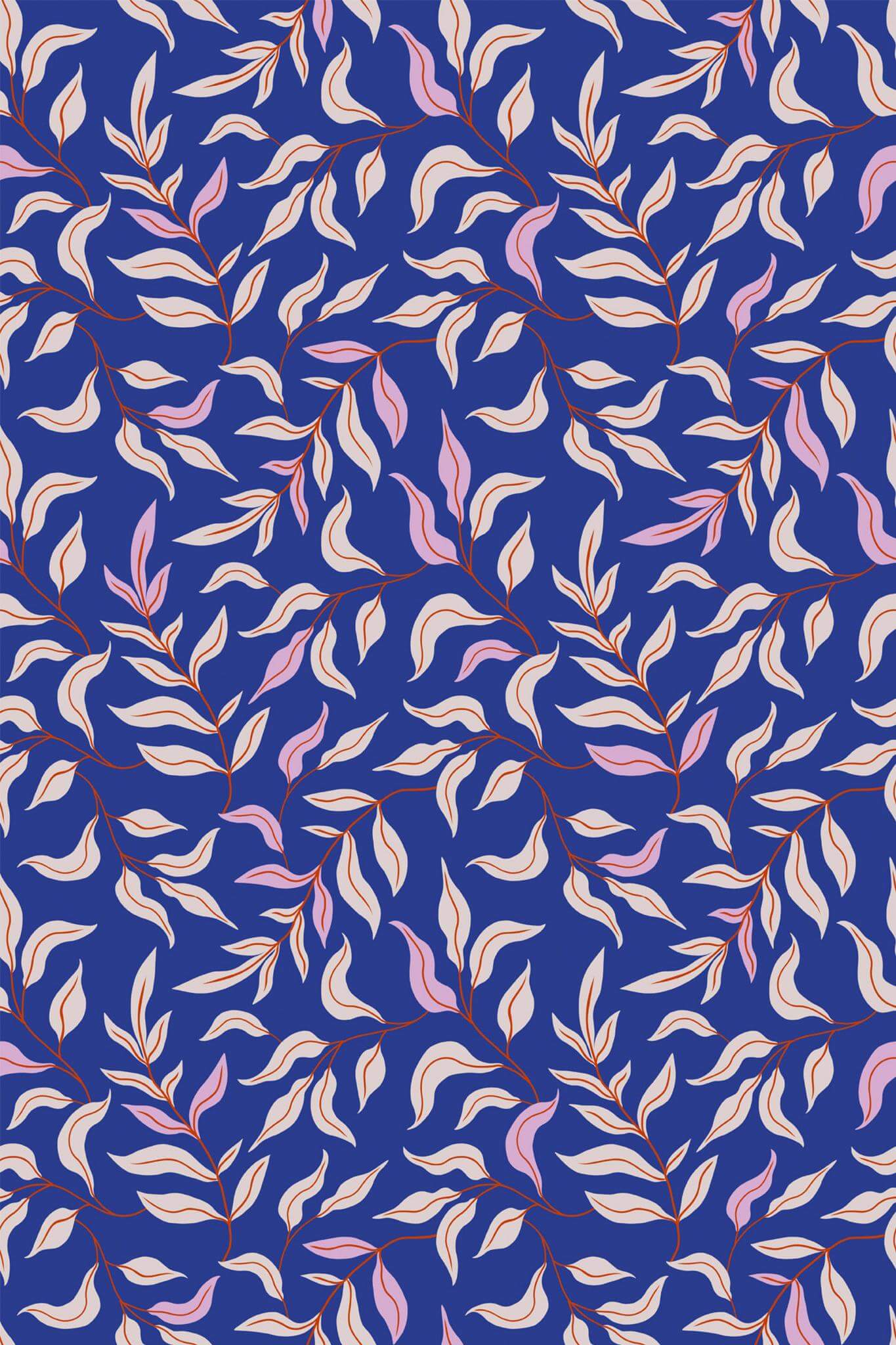 Blue leaf Wallpaper - Image 2