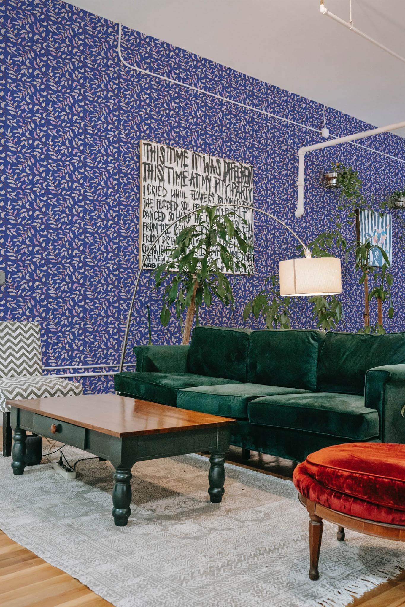 Blue leaf Wallpaper - Image 3