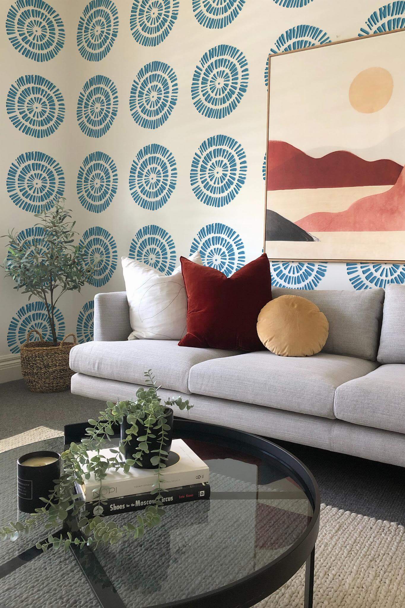 Ikat circle Wallpaper - Image 3