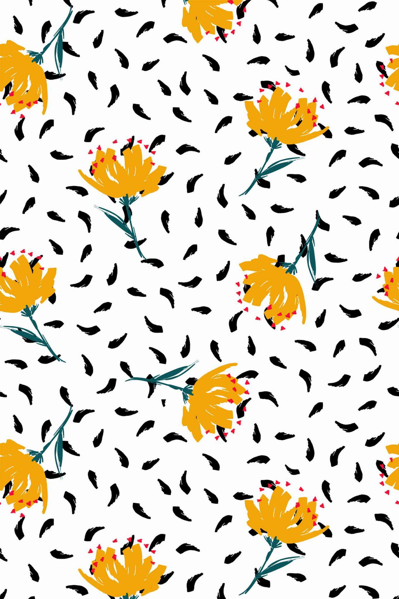 Bold floral Wallpaper - Image 2