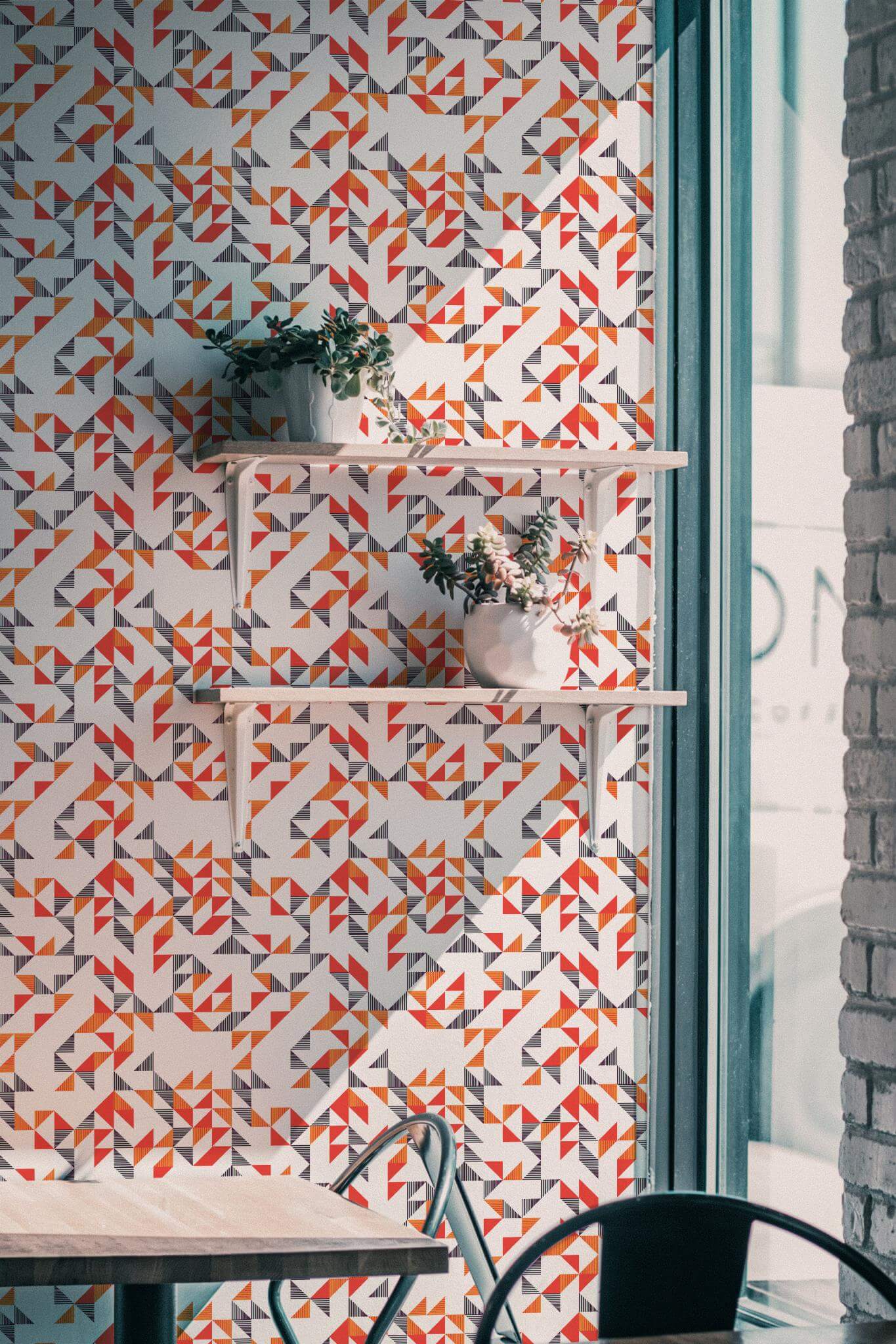 Multicolor geometric triangle Wallpaper