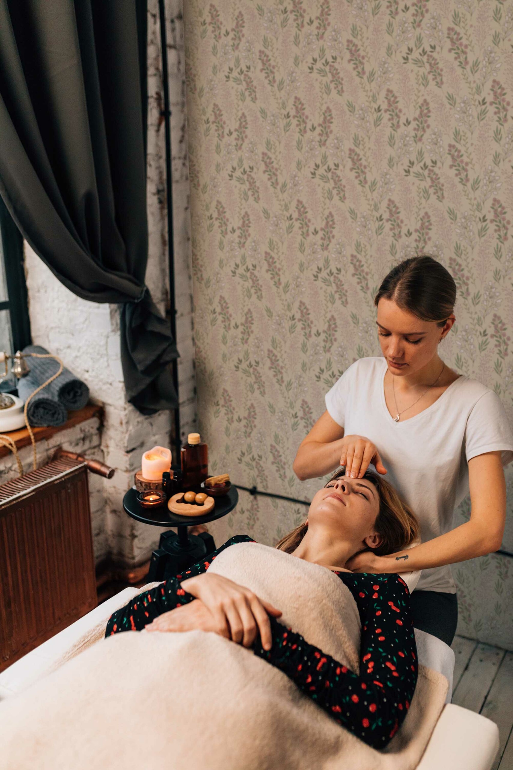 Brown Serenity Spa Wallpaper