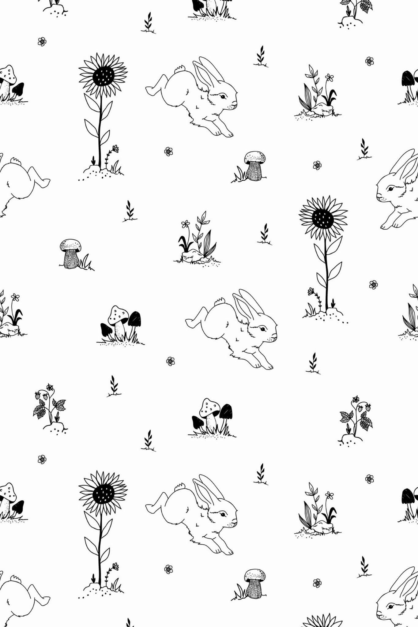Bunny nursery Wallpaper - Image 2