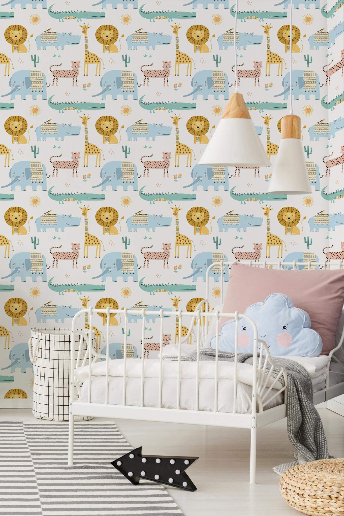 Multicolor safari animals Wallpaper - Image 4