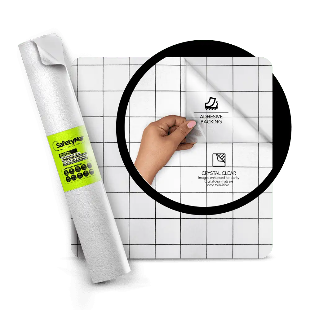 Alfombra de seguridad Alfombras de seguridad transparentes para baño y ducha