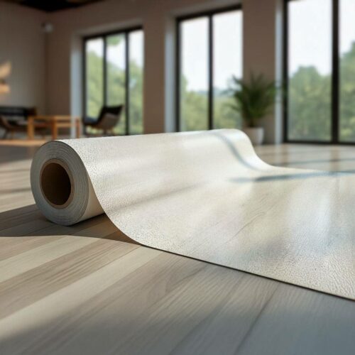 Rollo de suelo de vinilo transparente para pelar y pegar