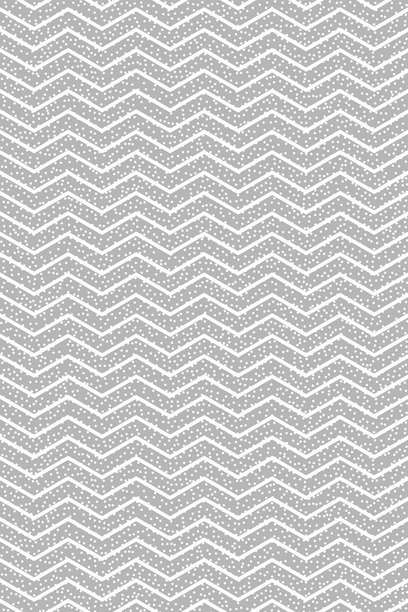 Gray and white dotted chevron Wallpaper - Image 2
