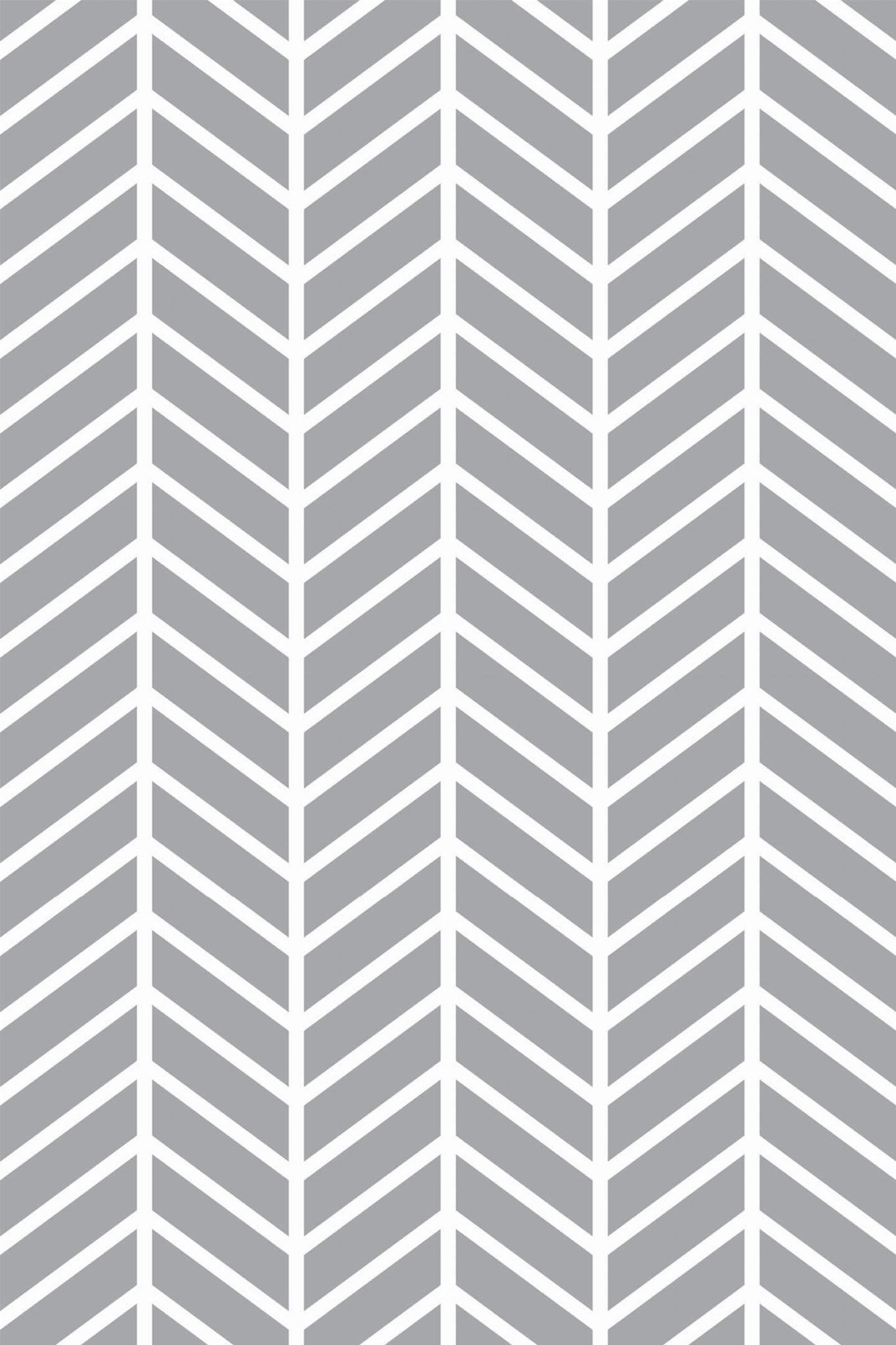 Gray Chevron Herringbone Elegance Wallpaper - Image 2