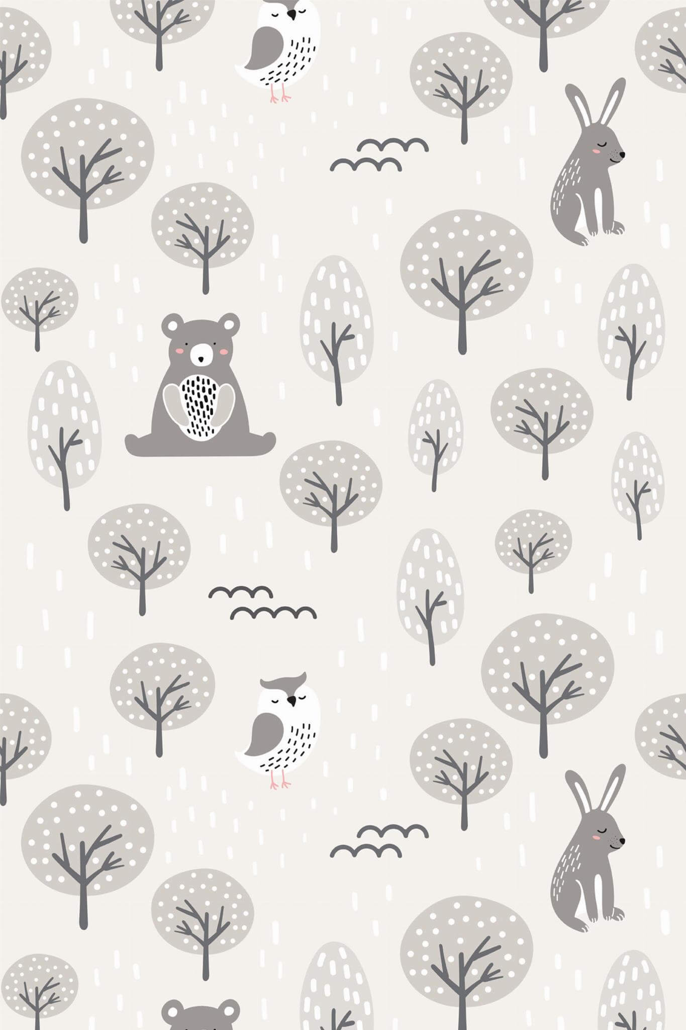 Gray forest animal Wallpaper - Image 2