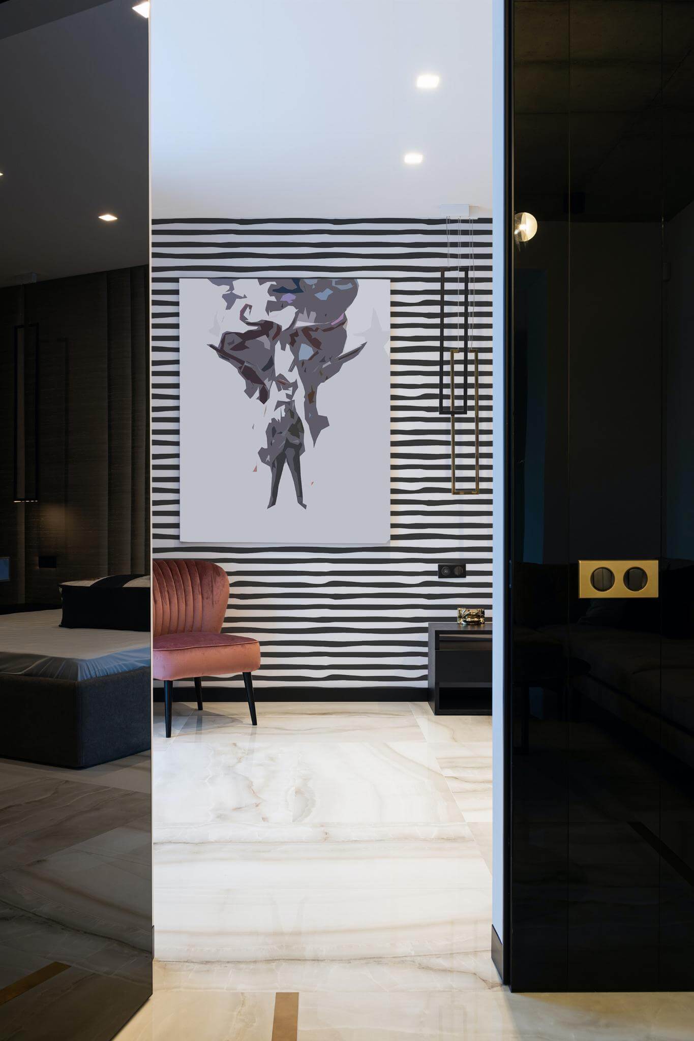 Horizontal abstract striped Wallpaper - Image 3