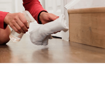 Step Two:, soap scum, or dirt., use a, lint-free cloth—an, a biodegradable, rubbing alcohol