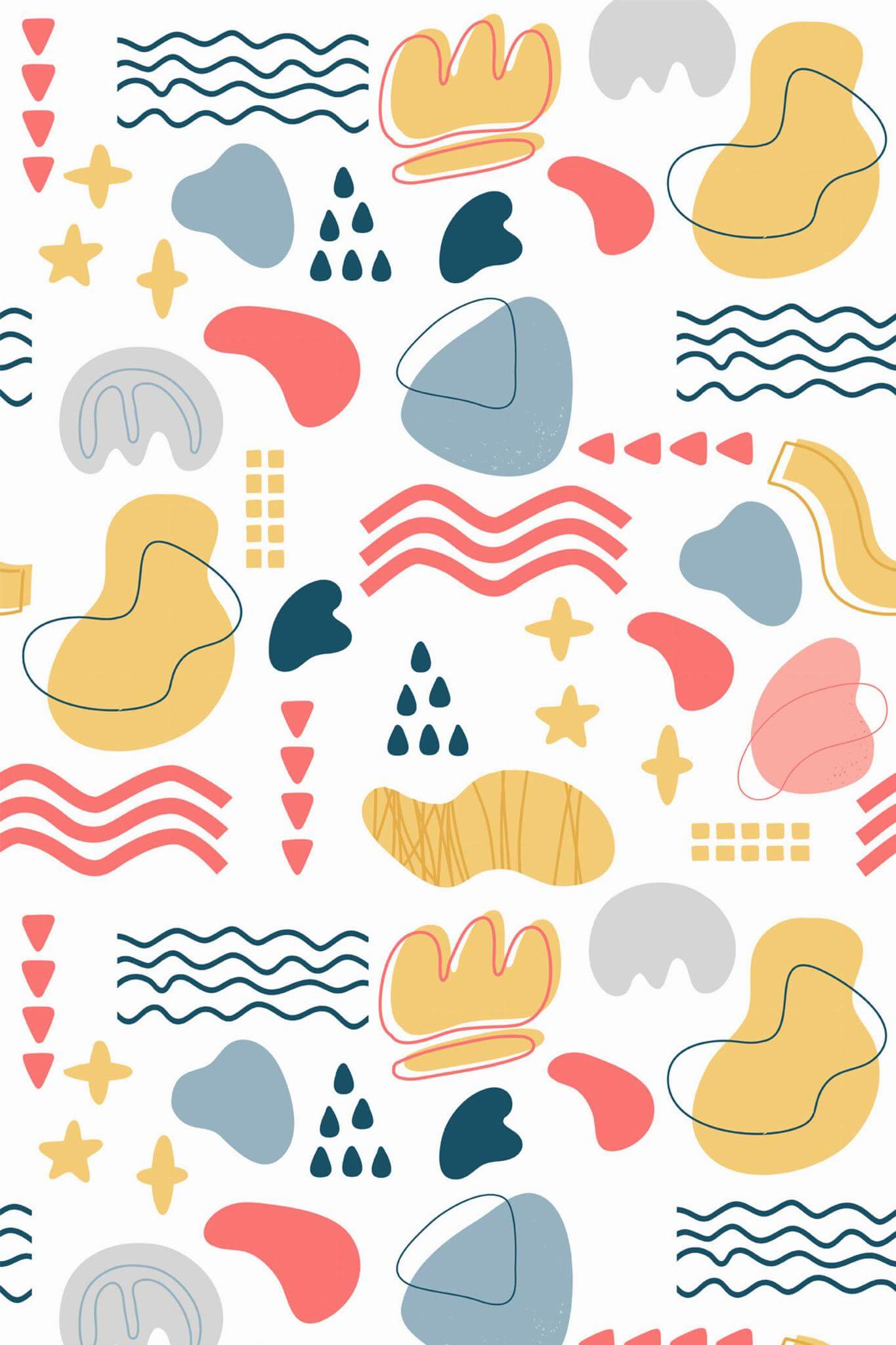 Multicolor shapes Wallpaper - Image 2