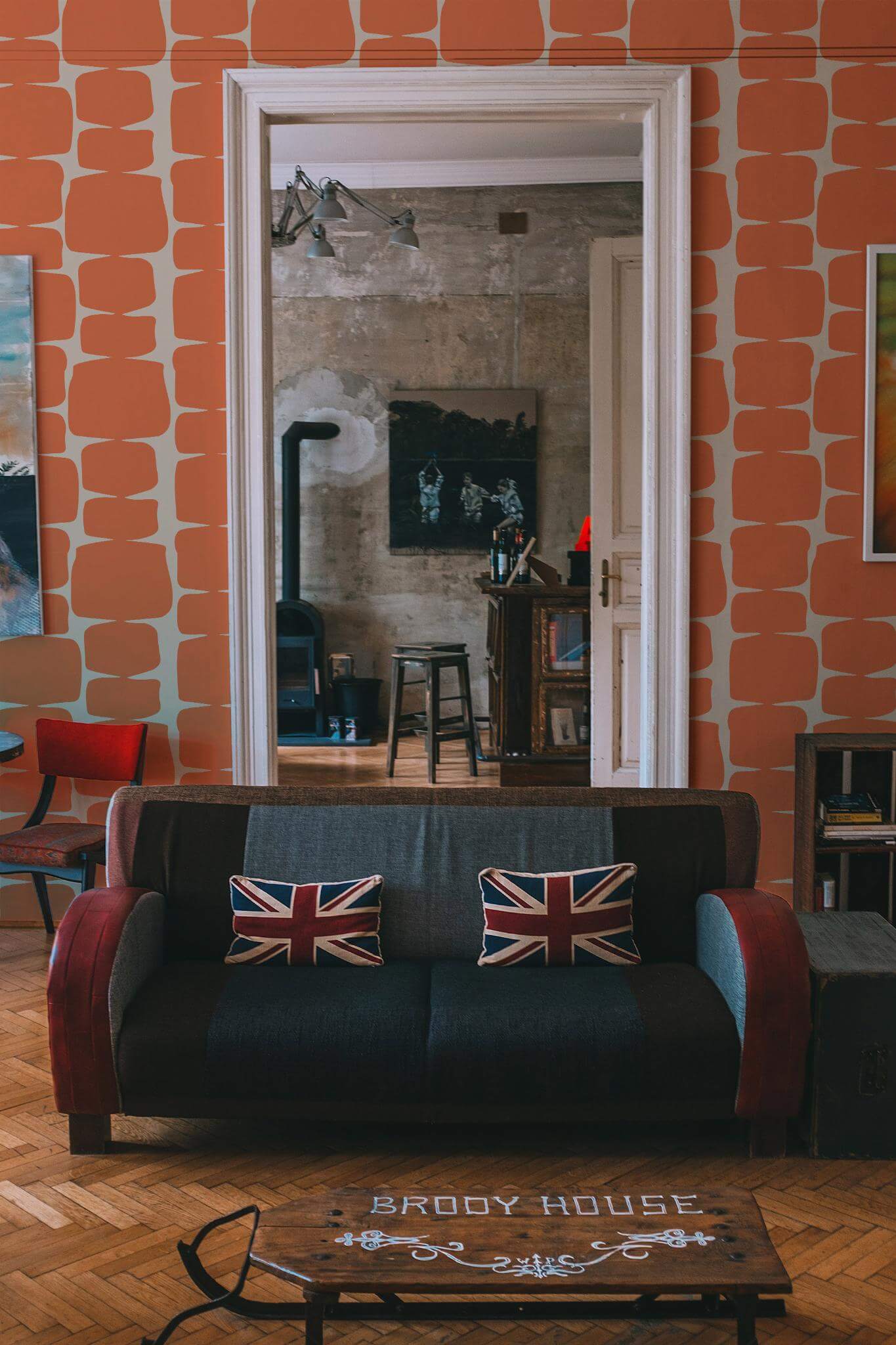 Orange retro Wallpaper - Image 3