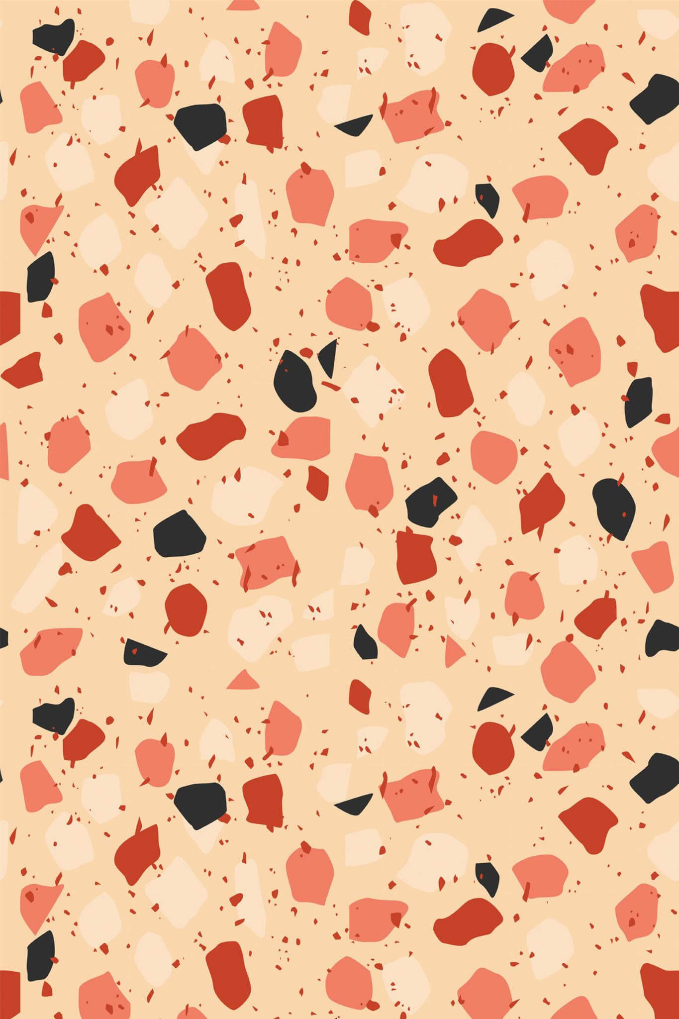 Orange terrazzo Wallpaper - Image 2