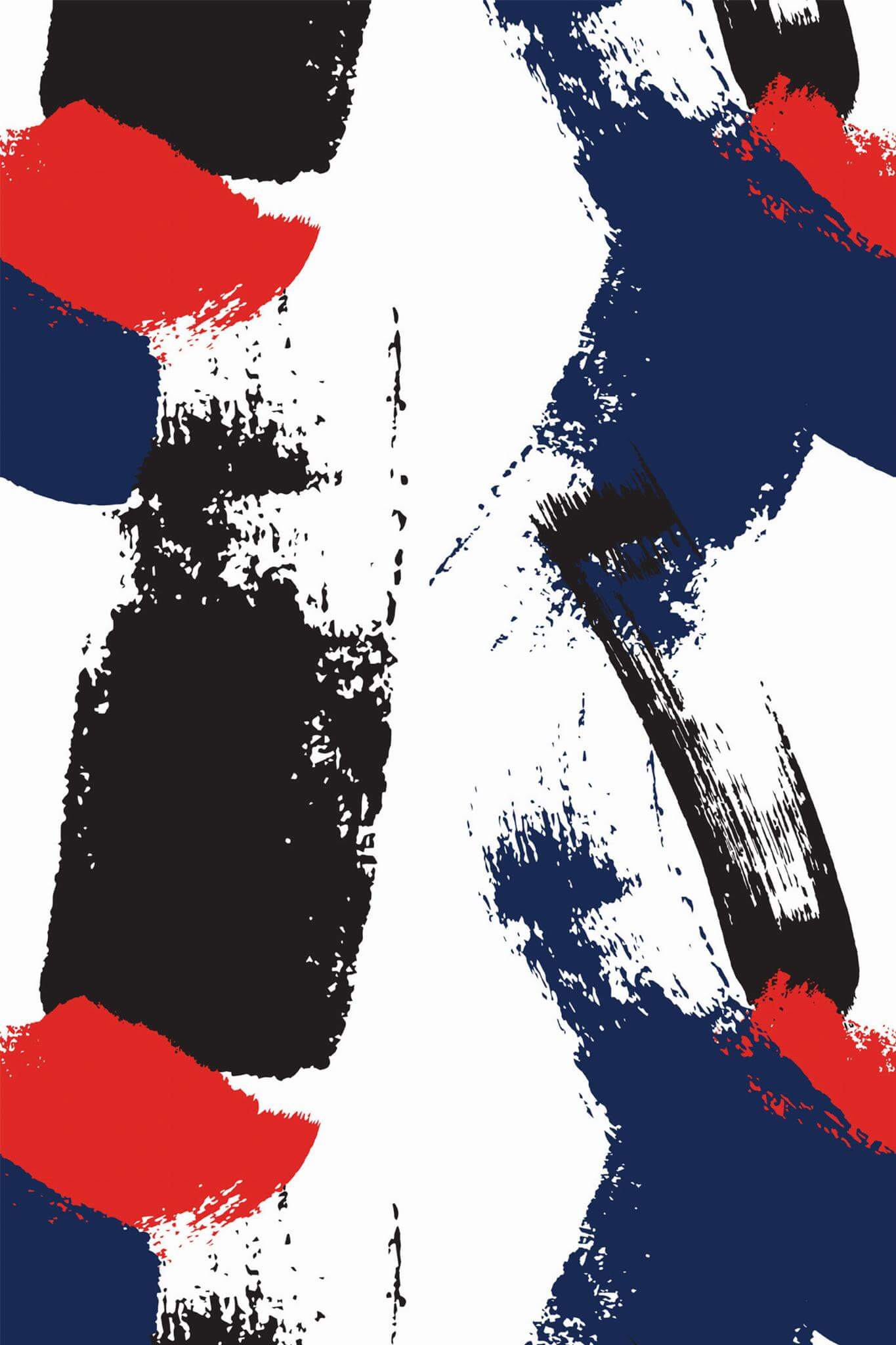 Paint brush stroke barber Wallpaper - Image 2