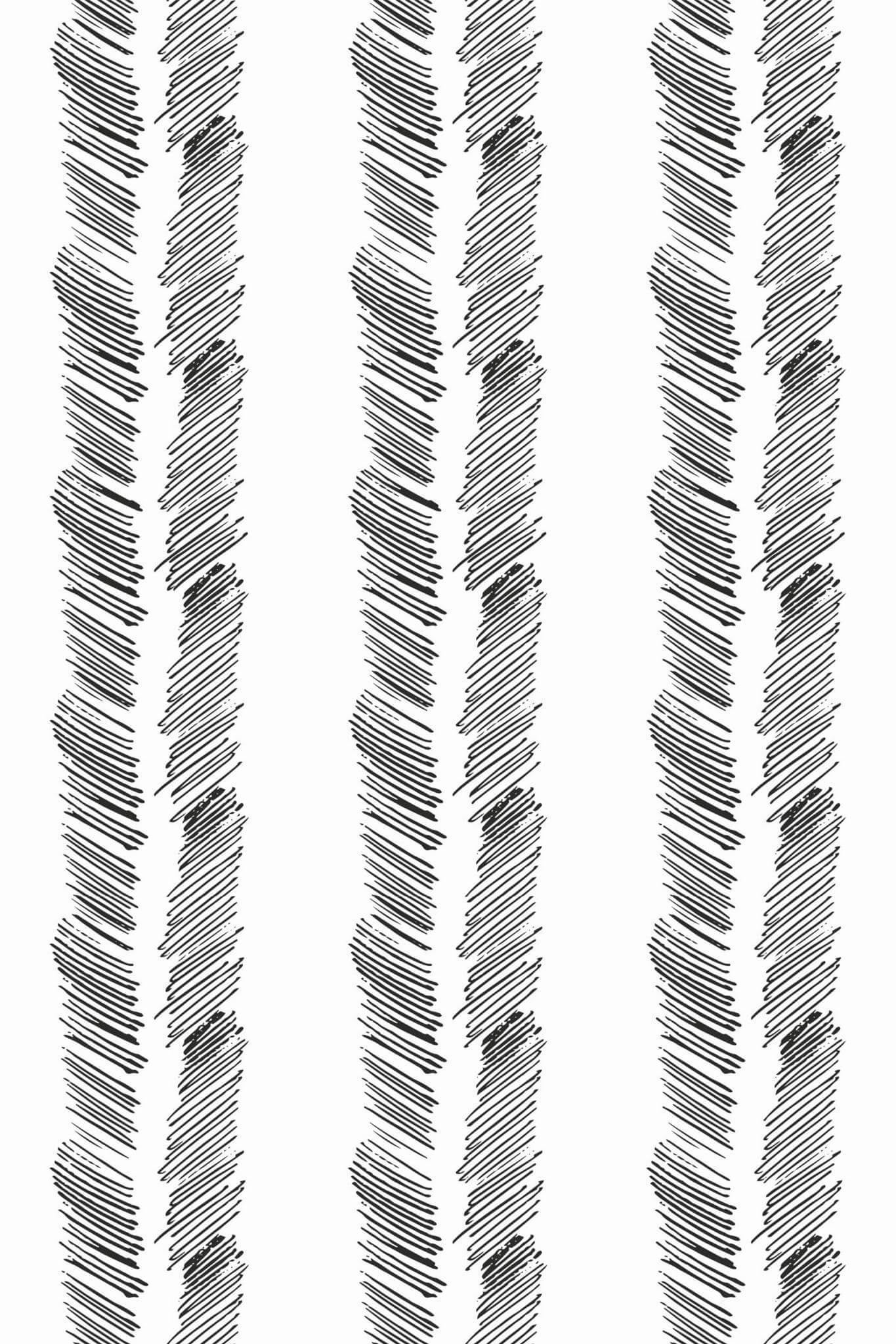 Pencil Brush stroke herringbone Wallpaper - Image 2