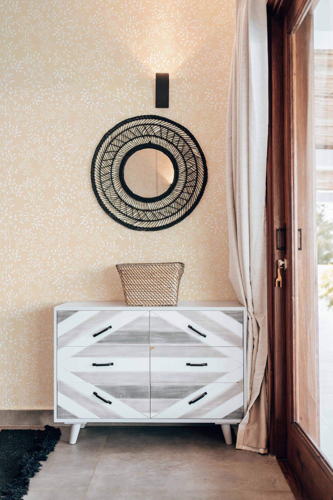 Seamless peach color leaf Wallpaper - Image 4