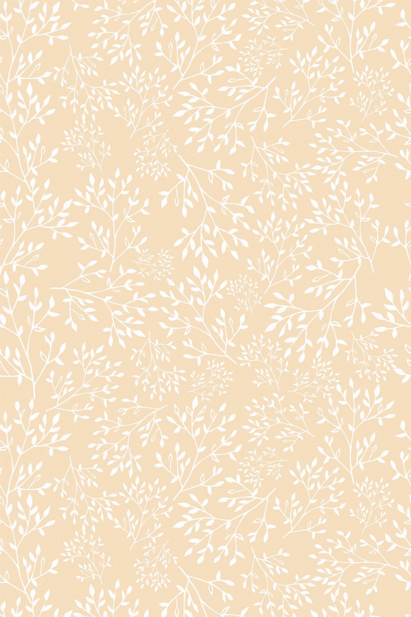 Seamless peach color leaf Wallpaper - Image 2