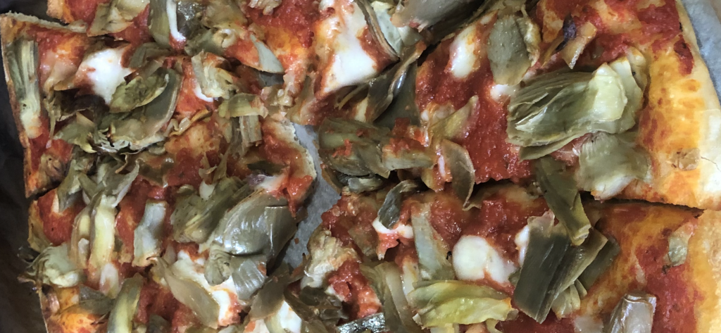 Pizza artichokes saporalia