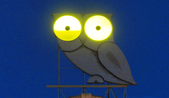 Hibou diagonal