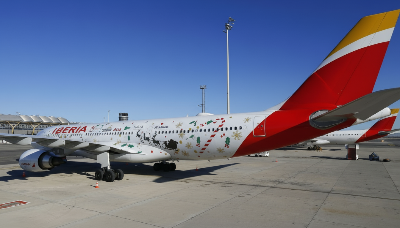 Vinyle technique pour transport-avion-Noël