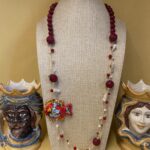 collana artigianale siciliana con ceramica di Caltagirone
