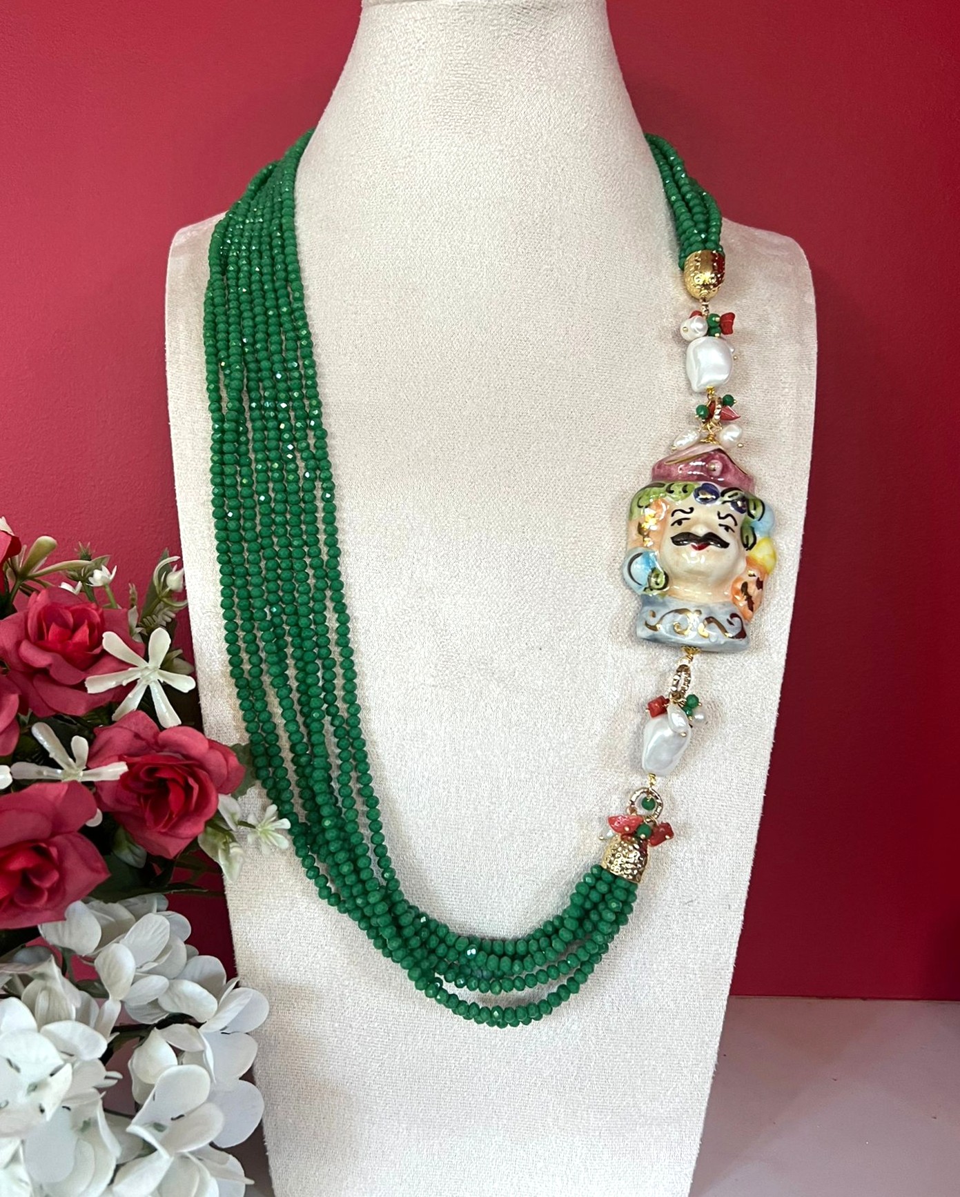 Collana siciliana testa di moro