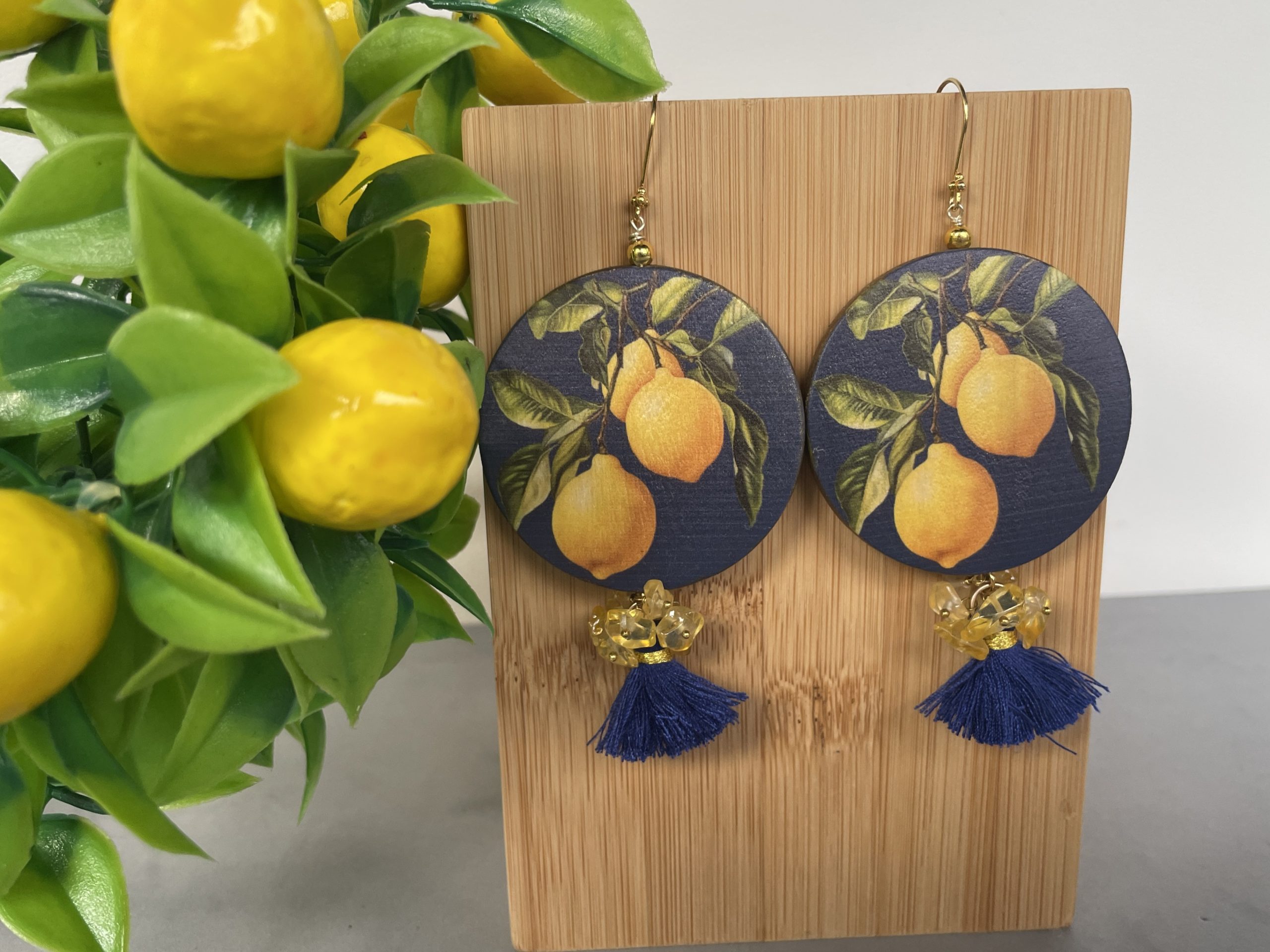 orecchini siciliani limoni