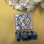 spilla siciliana artigianale con mattonella caltagirone