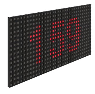 Board indicating the number of days without work-related accidents