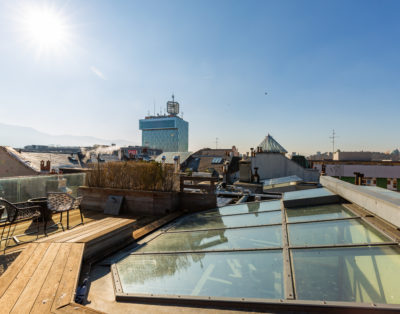 Appartement moderne 2 chambres à Genève avec toit-terrasse
