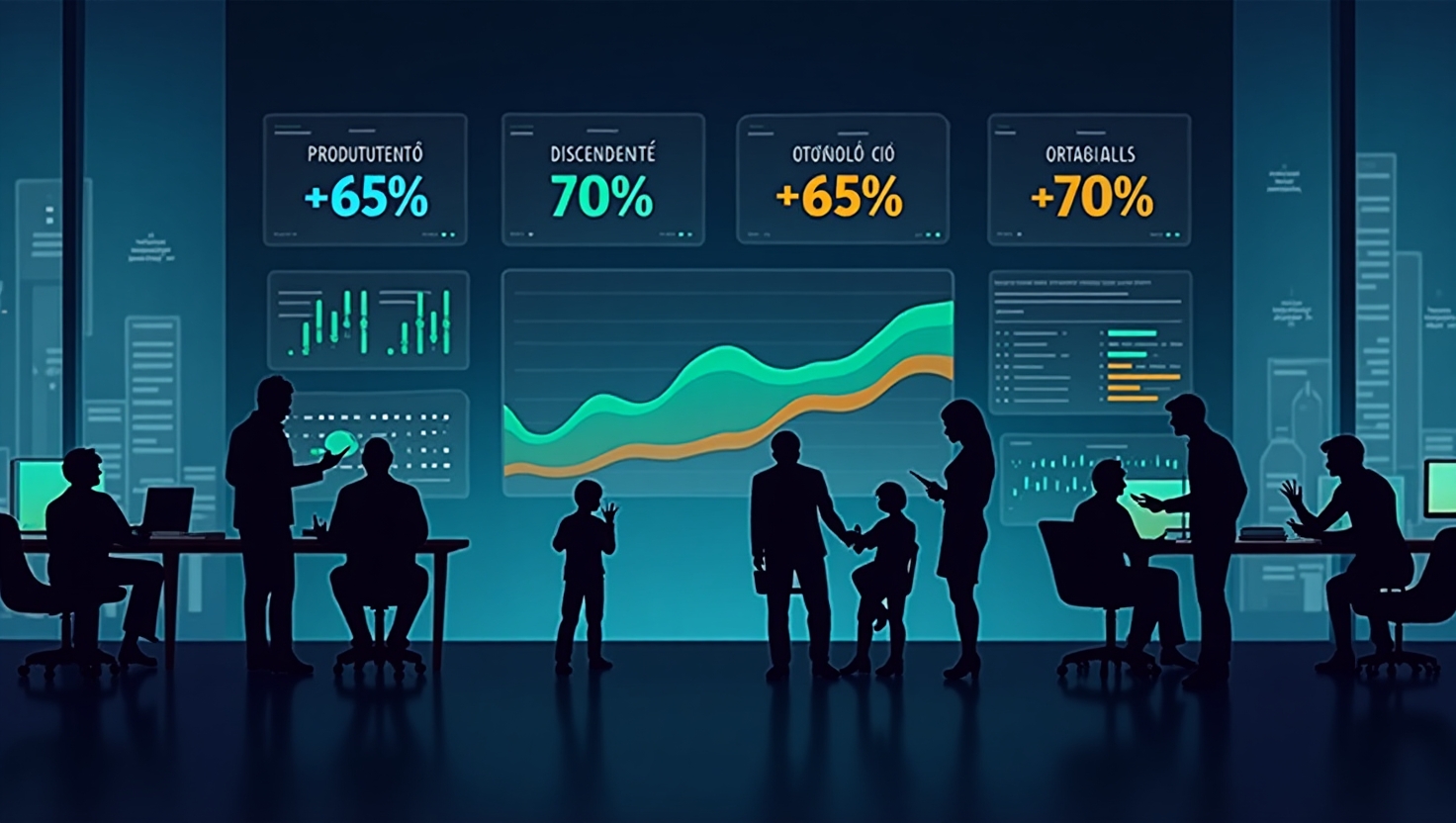 People in, reflecting analytics, metrics