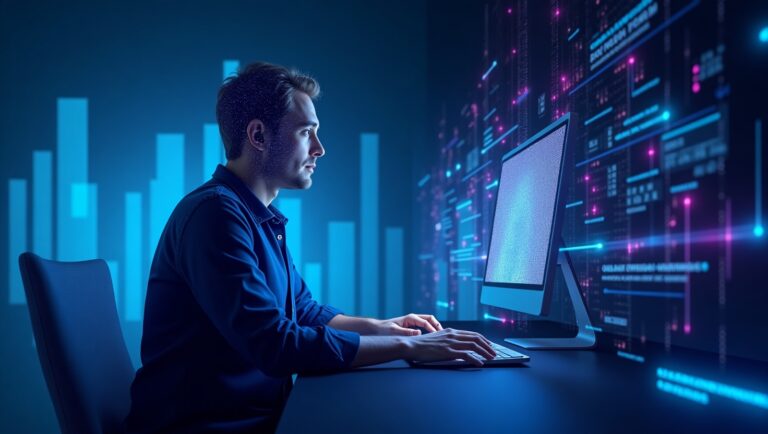 A man, with data, exploiting in