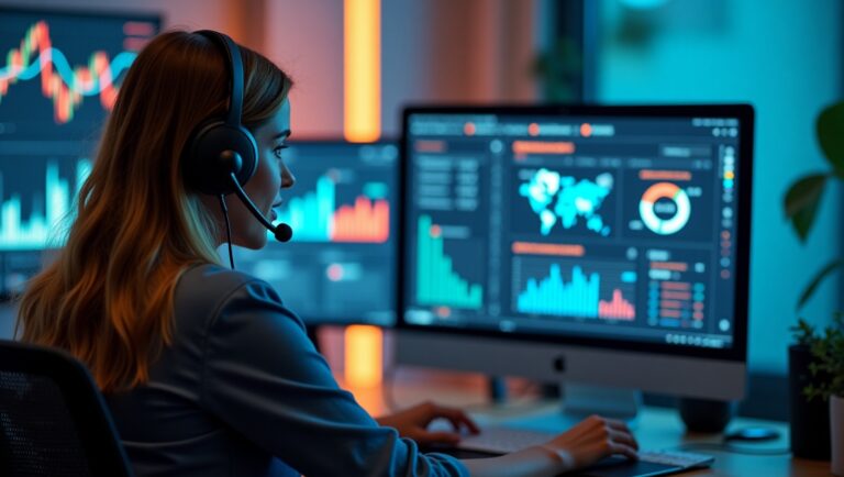 A woman, demonstrating efficiency