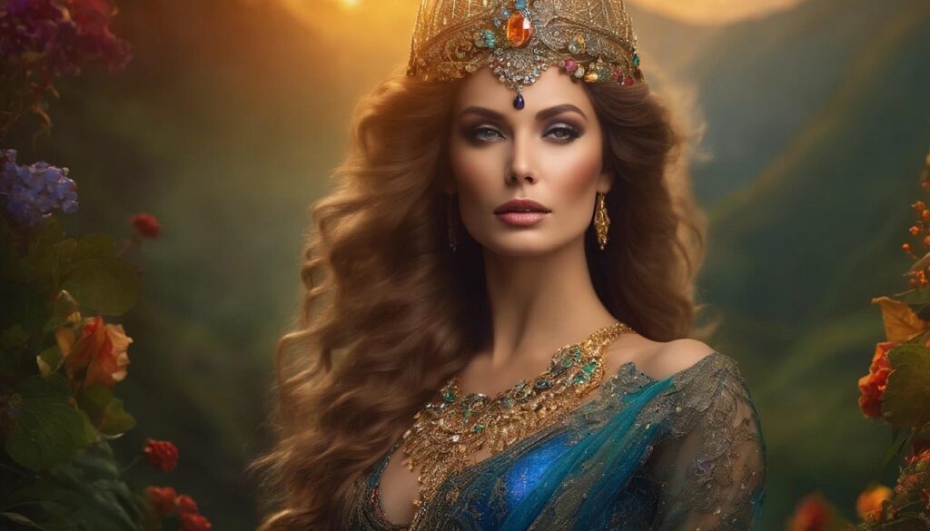 王冠を被る女王さま