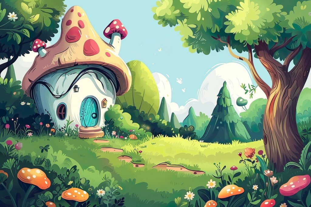 森の中の小さい家