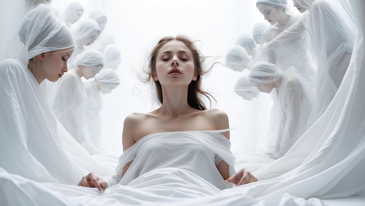 覚醒した女性を見守る女性たち