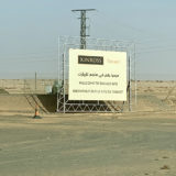 Eric Dulong sur le chantier de la mine d’or à ciel ouvert de Tasiast en Mauritanie dans le cadre d’un programme de développement du leadership