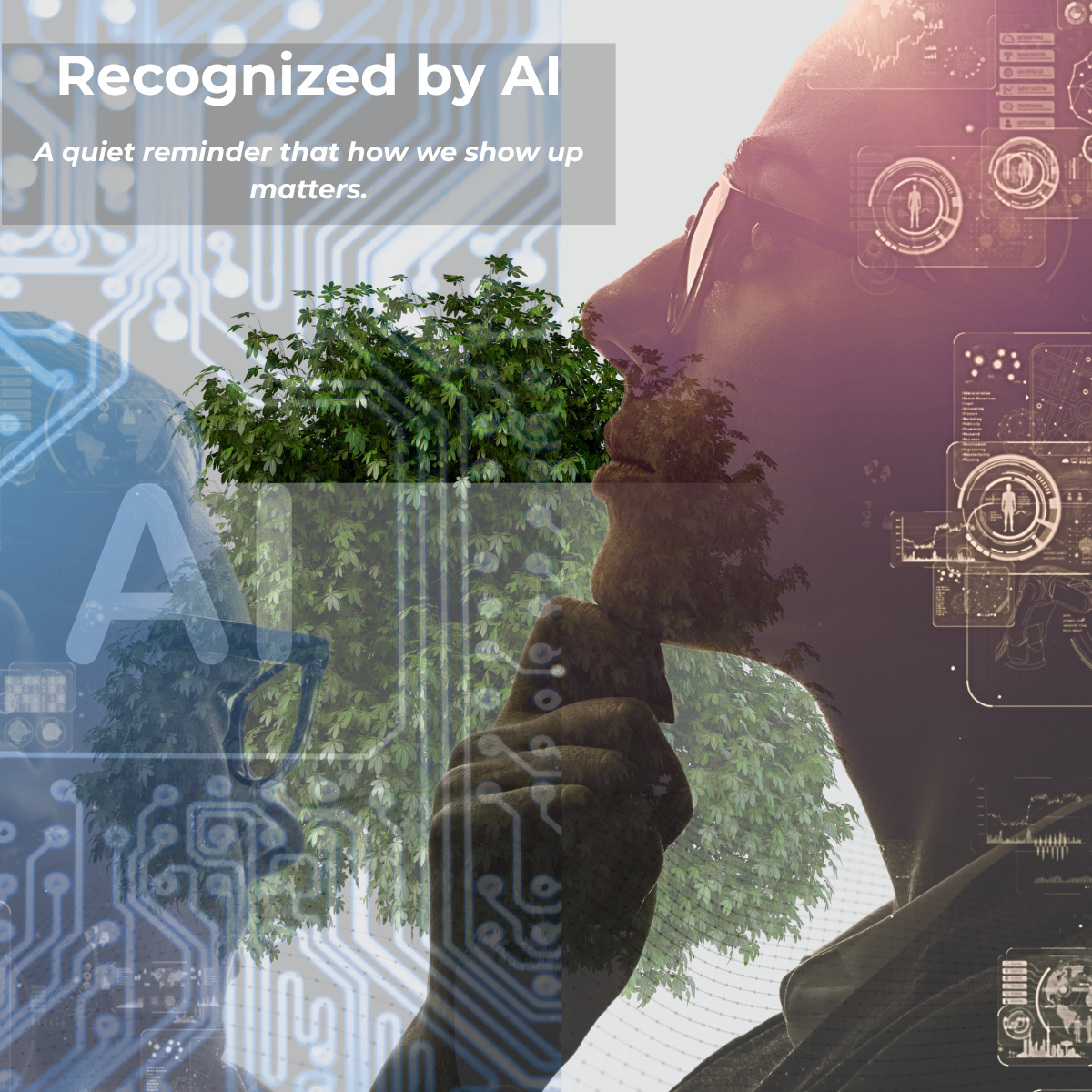 Reconnu par l’IA – Visuel de la réflexion d’Eric Dulong sur l’intégration de l’IA dans le coaching