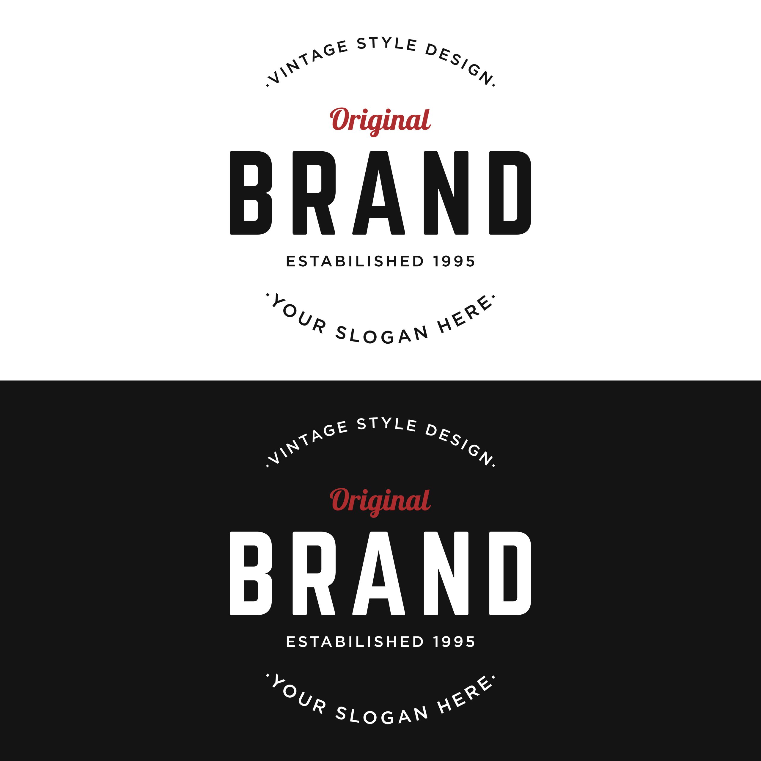 Diseño de logotipo tipográfico emblema retro vintage para negocios, clothi