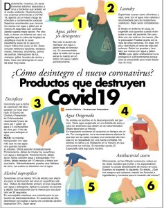 Medidas saludables para afrontar la COVID-19