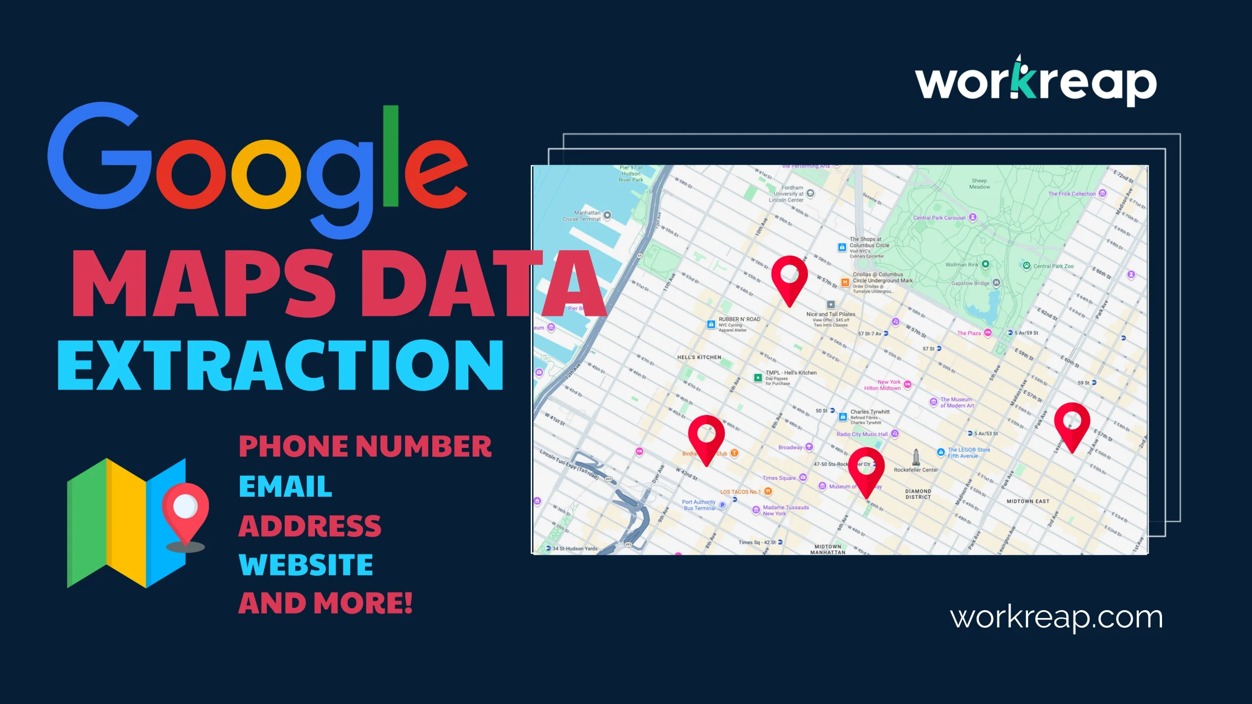 Extracción de datos de prospectos B2B de Google Maps