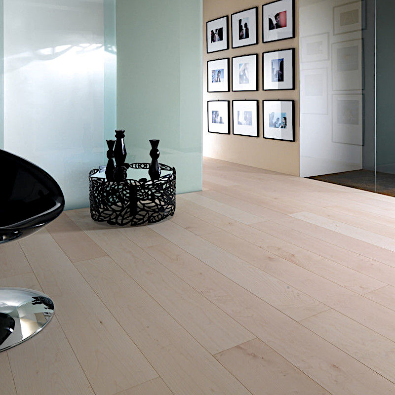 ไม้ปูพื้น พื้นเมเปิ้ลสีขาว 9-23cm