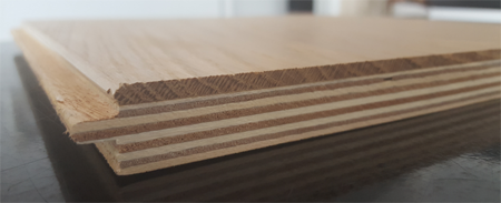 ตัวอย่าง พื้นไม้เอ็นจิเนียร์ ขนาด 14MM