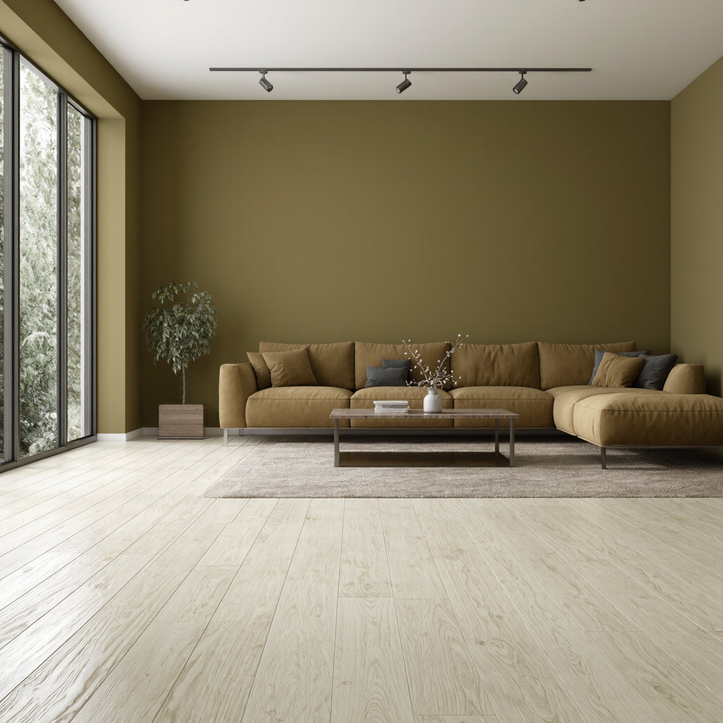 พื้นไม้เมเปิ้ลสีขาวเคลือบพียู