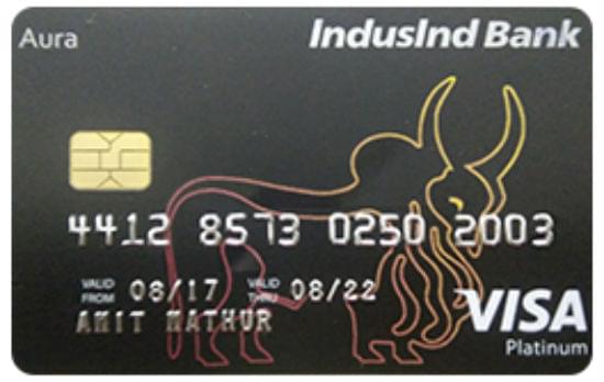 Indusind Platinum Aura Credit Card इंडसइंड प्लेटिनम ऑरा क्रेडिट कार्ड समीक्षा