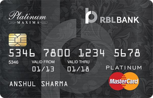 RBL Platinum Maxima Credit Card RBL Platinum Maxima क्रेडिट कार्ड रिव्यूज़