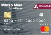 Axis Bank Miles & More Credit Card एक्सिस बैंक माइल्स और अधिक क्रेडिट कार्ड