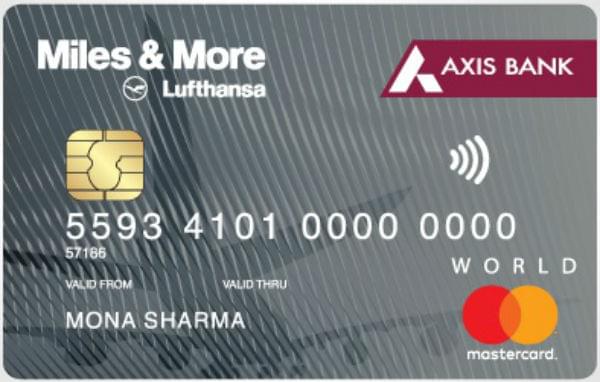 Axis Bank Miles & More Credit Card एक्सिस बैंक माइल्स और अधिक क्रेडिट कार्ड