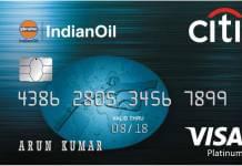 Indian Oil Citi Credit Card इंडियन ऑयल सिटी क्रेडिट कार्ड
